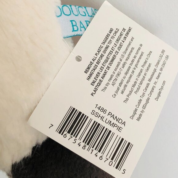 New w/ Tag Douglas Baby Sshlumpies Panda Security Blanket Lovey - Picture 12 of 12